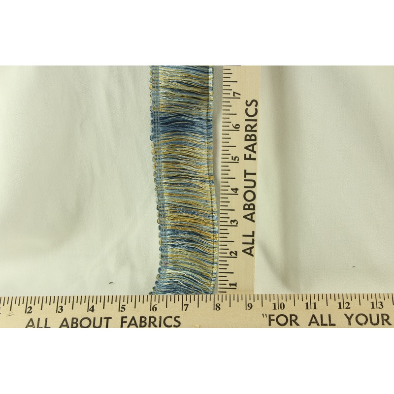 Brush Fringe Trim - 2" in Flash Blue