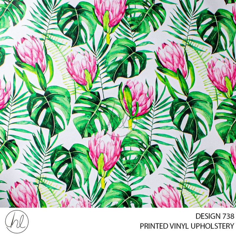 C/D Vinyl Protea and Leaves