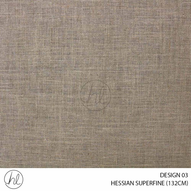 HESSIAN SUPERFINE DESIGN 03 132CM PER M