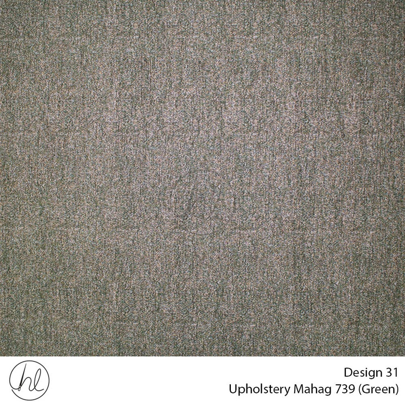 Mahag Plain Upholstery 739 Design 31 Green 140cm Wide Per m