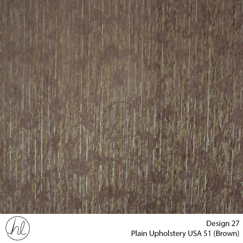 Plain USA Upholstery 51 Design 27 Brown 140cm Wide Per m