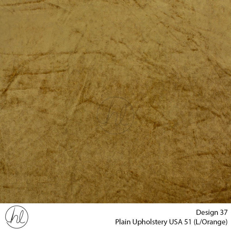 Plain USA Upholstery 54 Design 37 Light Orange 140cm Wide Per m