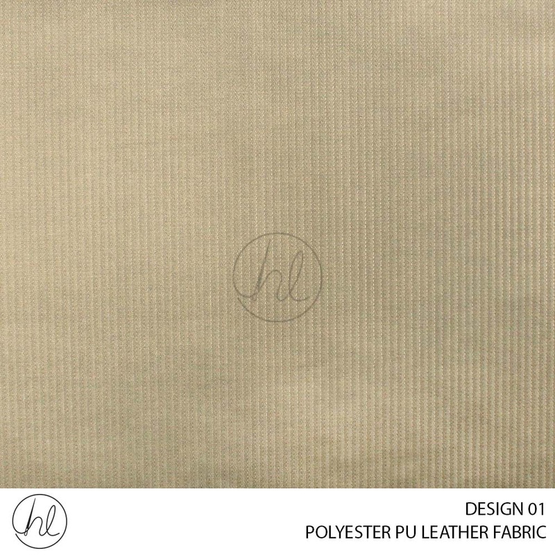POLYESTER PU LEATHER DESIGN 01 140CM PER M TAUPE