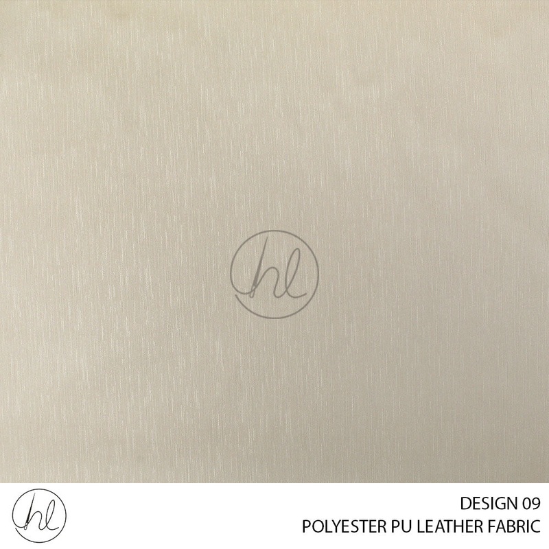 POLYESTER PU LEATHER DESIGN 09 140CM PER M CREAM