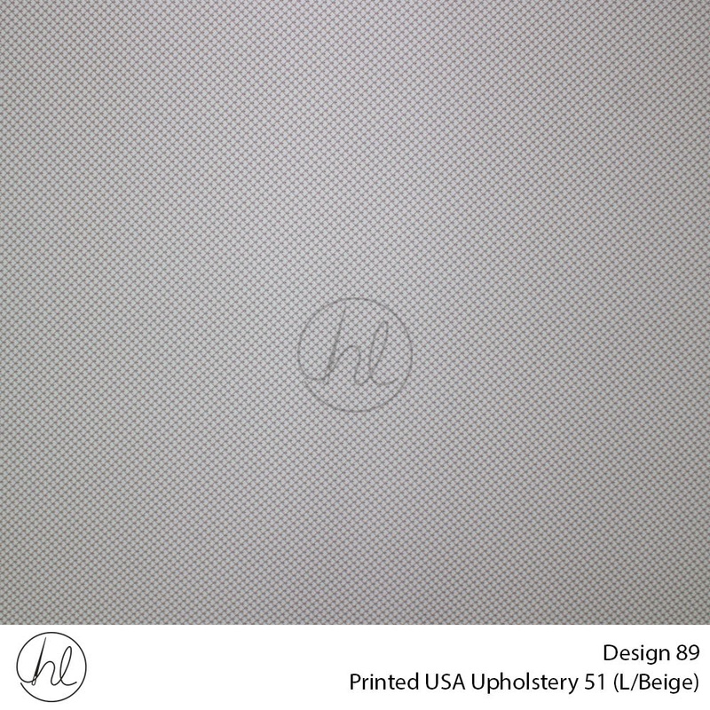 Printed USA Upholstery 51 Design 89 Light Beige 140cm Wide Per m