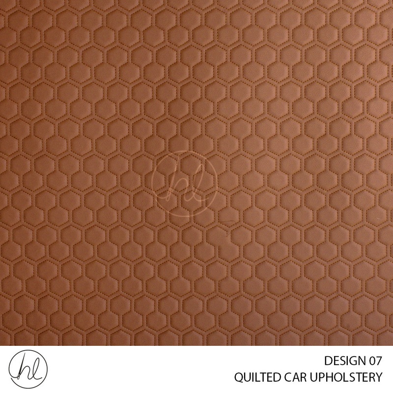 QUILTED CAR UPHOLSTERY 275 DESIGN 07 TAN 140CM WIDE PER M