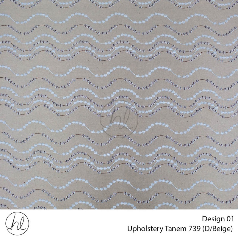 Tanem Upholstery 739 Design 01 D/Beige 140cm Wide Per m