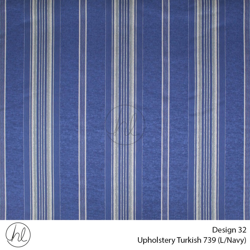 Turkish Printed Upholstery 739 Design 32 Light Navy 140cm Wide Per m