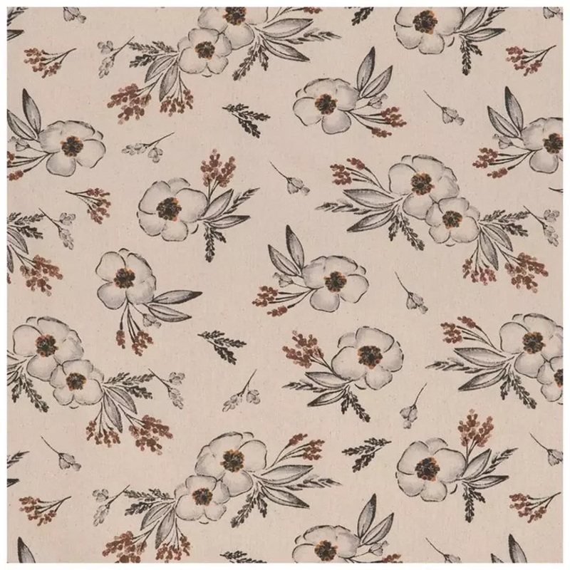 Upholstery Duck Fabric 5 Yard Flat Fold - Muted Florals - Richloom