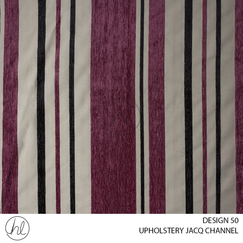 UPHOLSTERY JACQ CHANNEL 428-6 DESIGN 50 PINK 140CM WIDE PER M