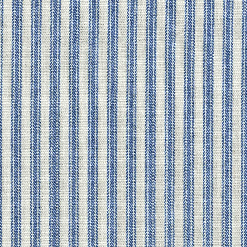 Blue Ticking Stripe Home Dcor Fabric 5 Yard Flat Fold