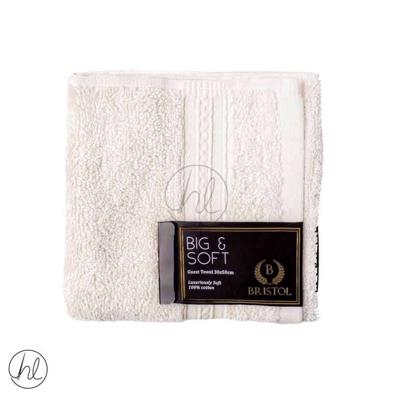 BRISTOL BIG & SOFT GUEST TOWEL WHITE30X50