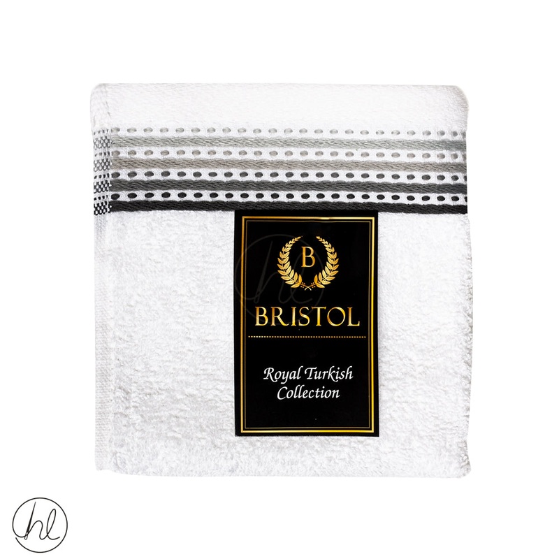Bristol Royal Turkish Face Cloth White 30X30cm