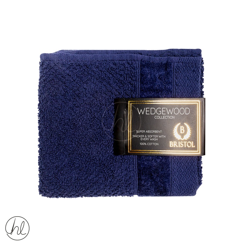 BRISTOL WEDGEWOOD  GUEST TOWEL NAVY 30X50CM