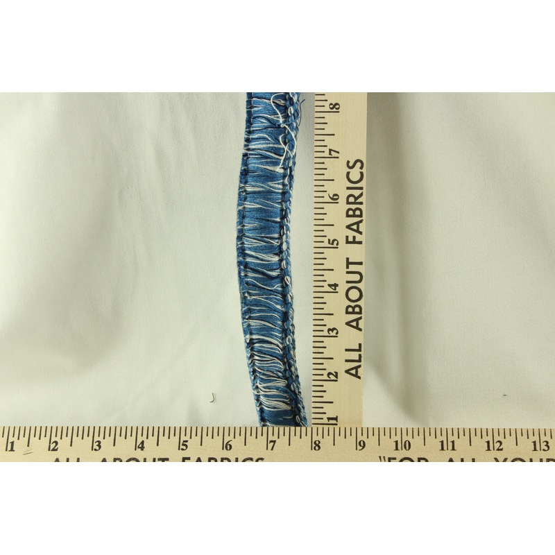 Brush Fringe Trim - 1.5" in Deep Ocean Blue