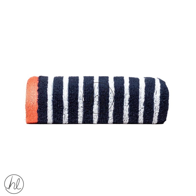 Nortex Imperial Stripe Guest Towel Navy 30x50cm