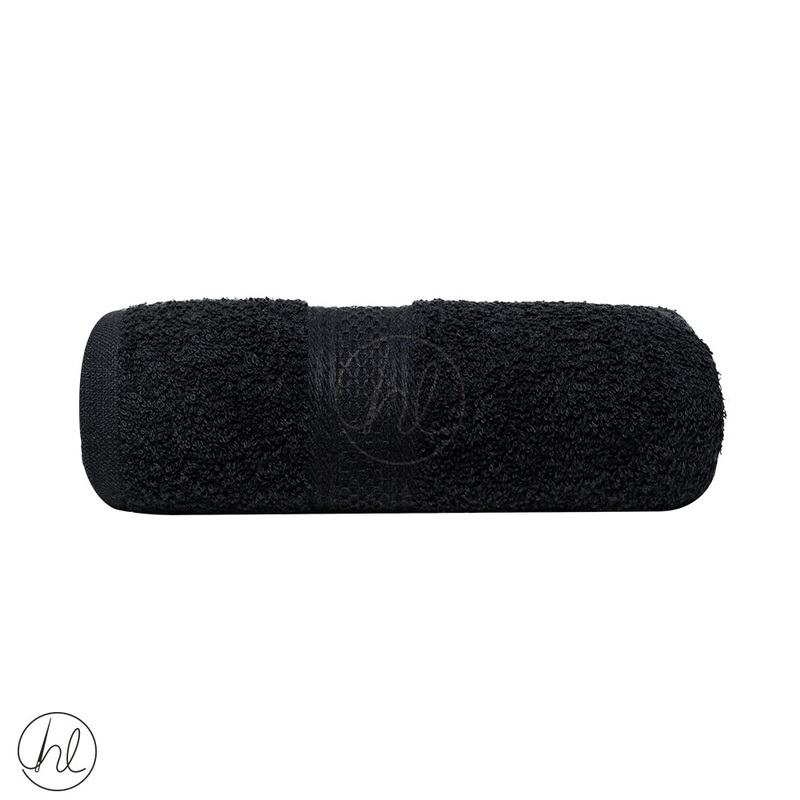 Nortex New White Diamond Hand Towel Black 50x90cm