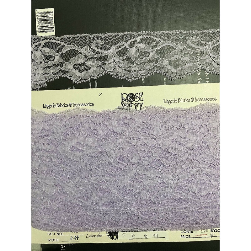 2 3/8" Lavender Flat Lace Galloon