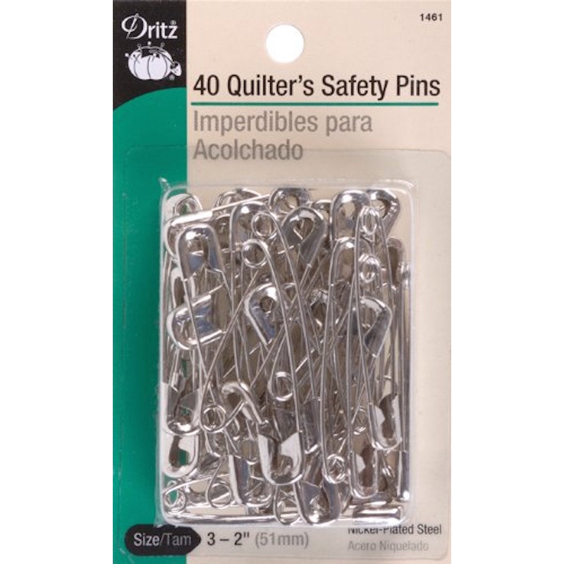 2 Quilters Safety Pins, 40ct