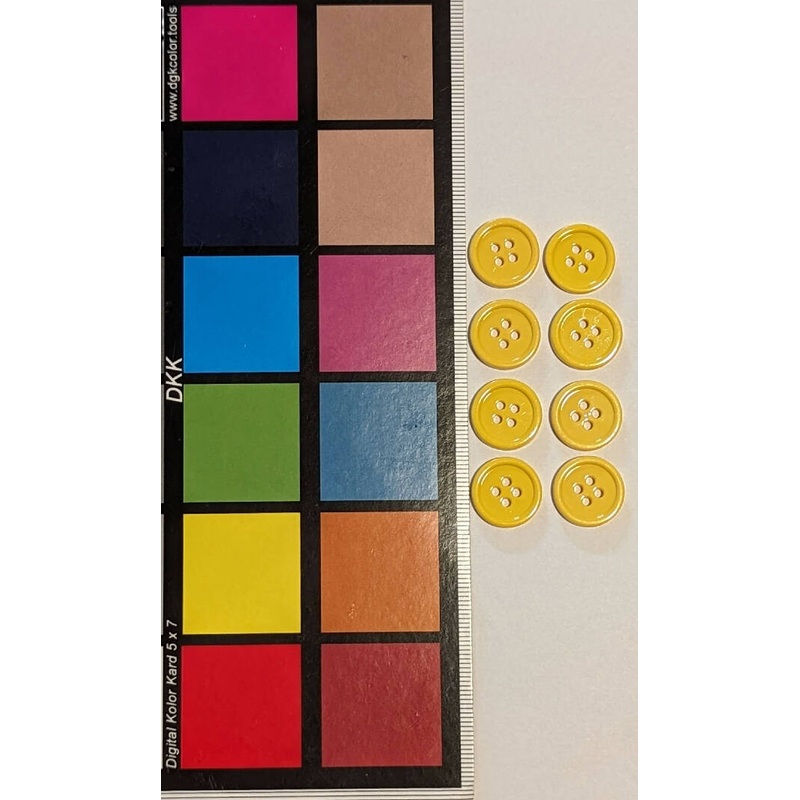 Butter Yellow 5/8" Round Buttons - Set of 8