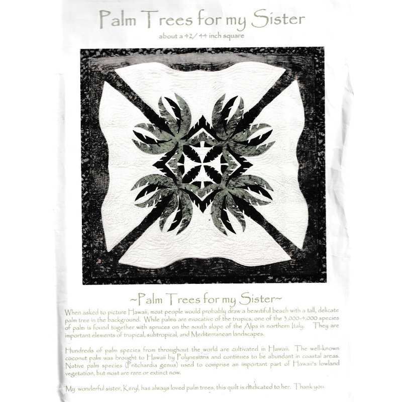 Hawaiian Quilting Palm Trees for my Sister