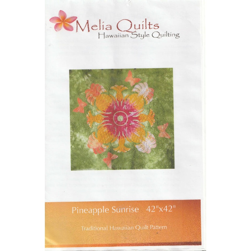 Hawaiian Style Quilting Two Melia Qults Patterns PLUS 1 yard Fabric