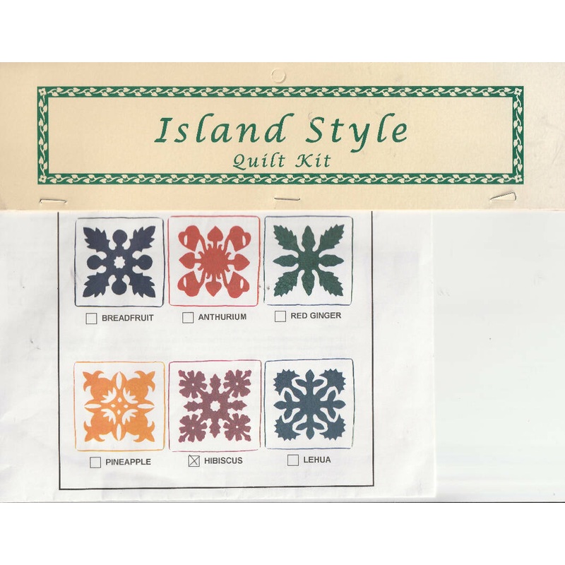 Island Style Pillow Quilt Kit Hibiscus