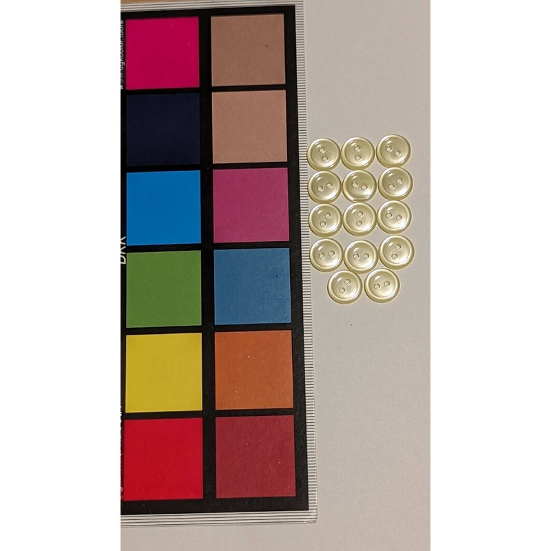 Pale Yellow 12 mm Buttons - Set of 14