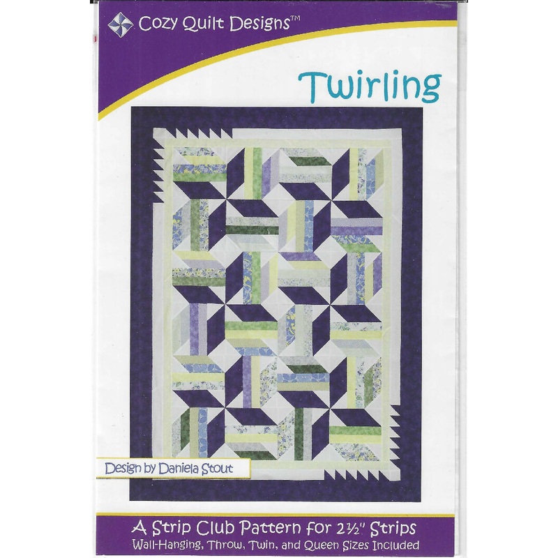 Twirling by Daniela Scout from Cozy Quilt Designs for 2.5" strips - uncut