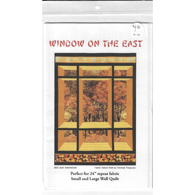 Window on the East by Quilt Woman pattern perfect for 24" repeat fabric wall quilt