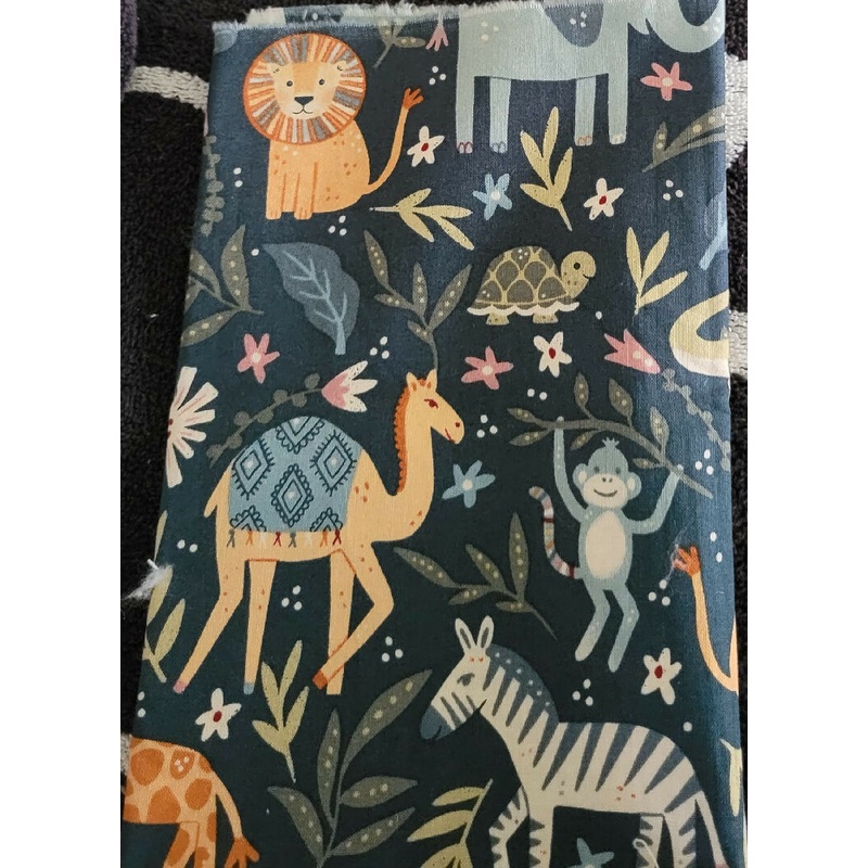 Animal print fabric 1/3 yd