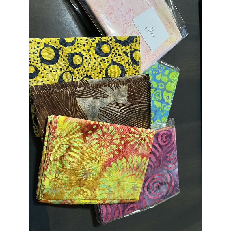 Batik Cotton Fabric Fat Quarter Mystery Bundles of 3