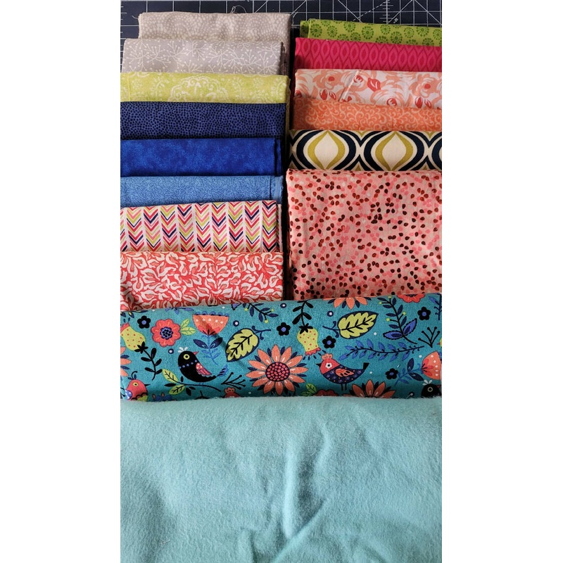 "Beautiful bird" quilting bundle- 16 fabric, 10+ yards