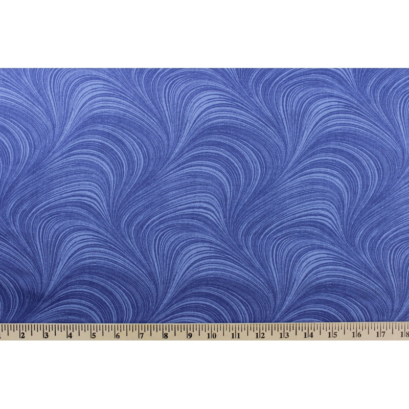 Benartex Wave Texture Fabric in Blue in 108" Width Quilt Backing