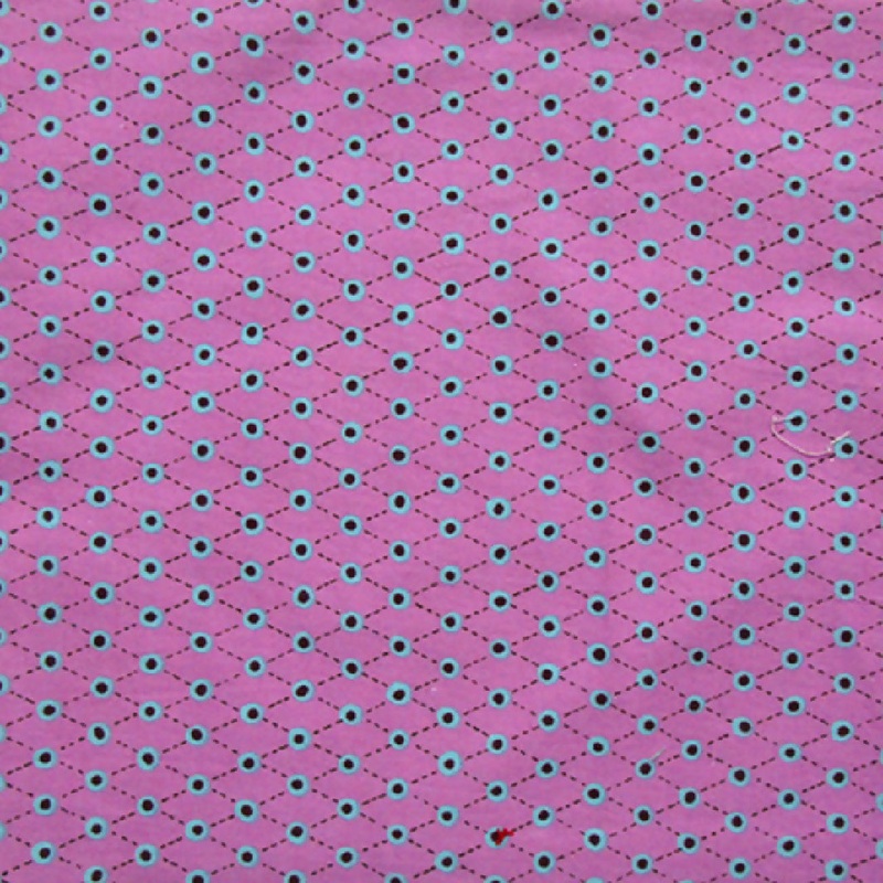 Cotton Fabric, Gypsy Caravan, Red-Violet Geometric, 42 x 84