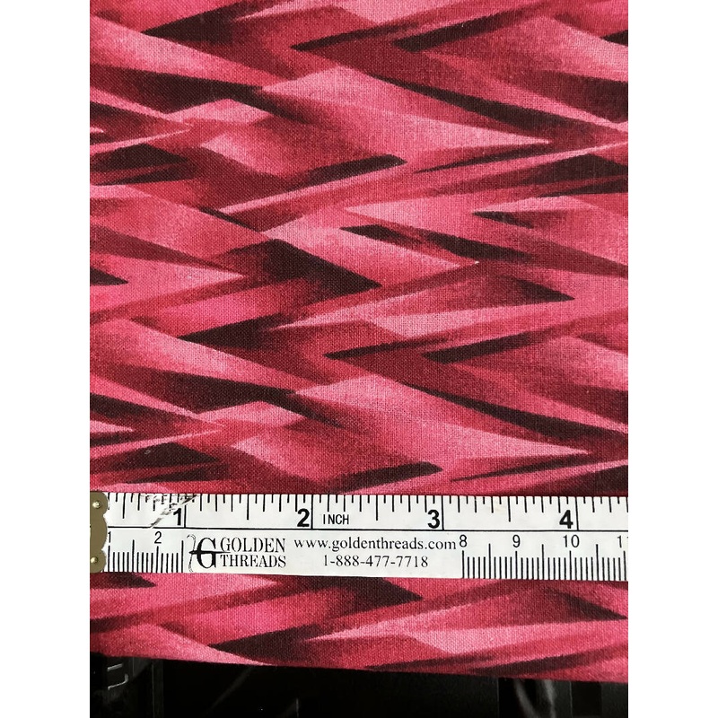 FABRIC Abstract Design Dark Pink #1c