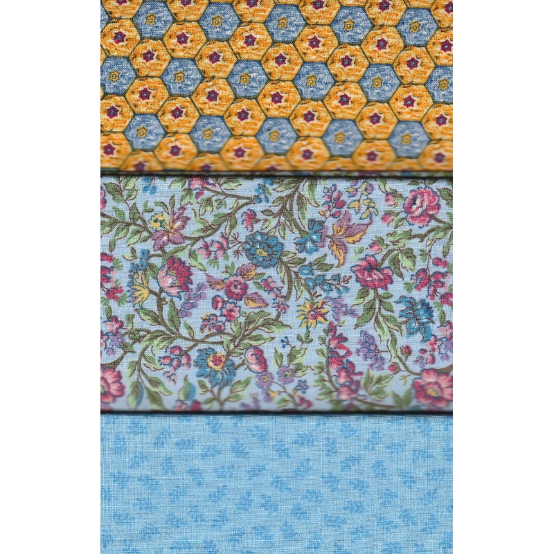 FABRIC Half Yard Bundle BUT a Bit More 6 fabrics 3 yards+ #32f