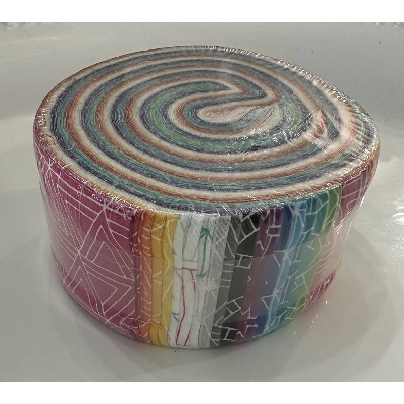 Geometric Rainbow Jelly Roll
