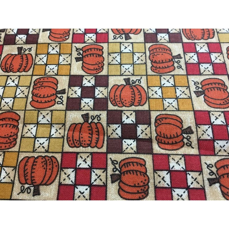 Harvest Time Pumpkin cotton 2 yds