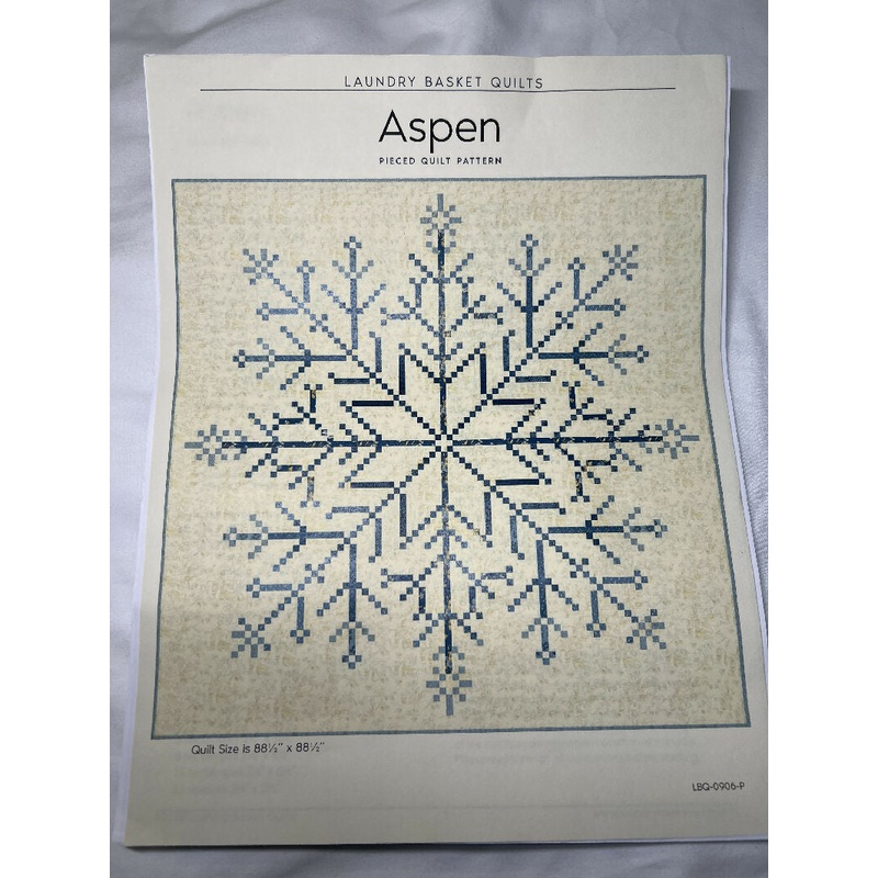 Laundry Basket Quilt fabric kit with Aspen Pattern