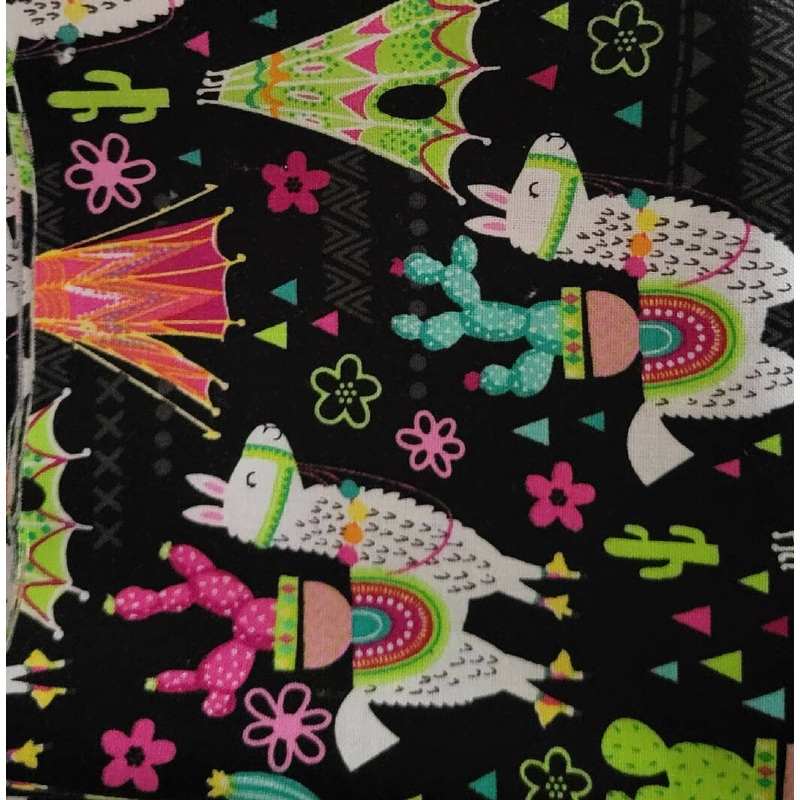Llamas, Cactus, and Tipis 1/4 yd