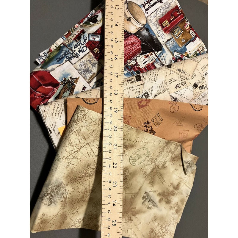 Lot of Travel Themed Fabrics