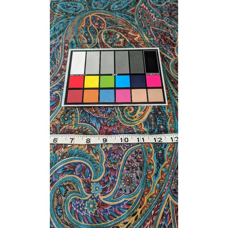 Multicolor Large Scale Paisley Print Quilting Cotton Woven Fabric 48"W - 2 1/2 yds