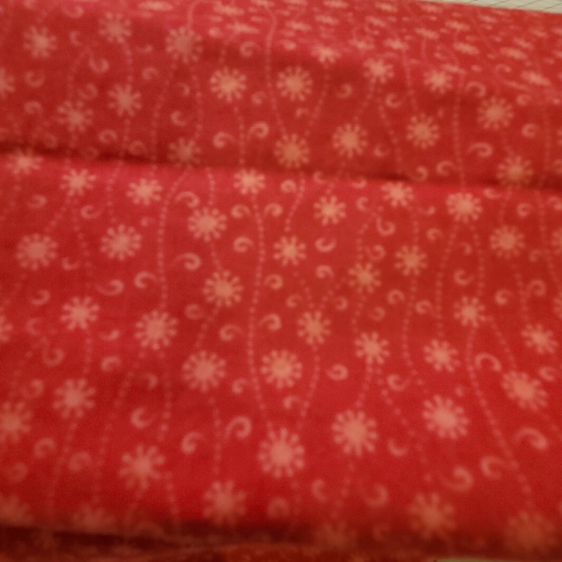 Pink on pink small pattern Vintage cotton quilting quality fabric 22 x 1.5 yds +
