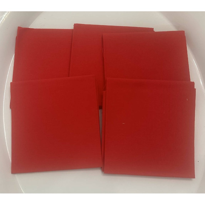 Red Fabric Quarter