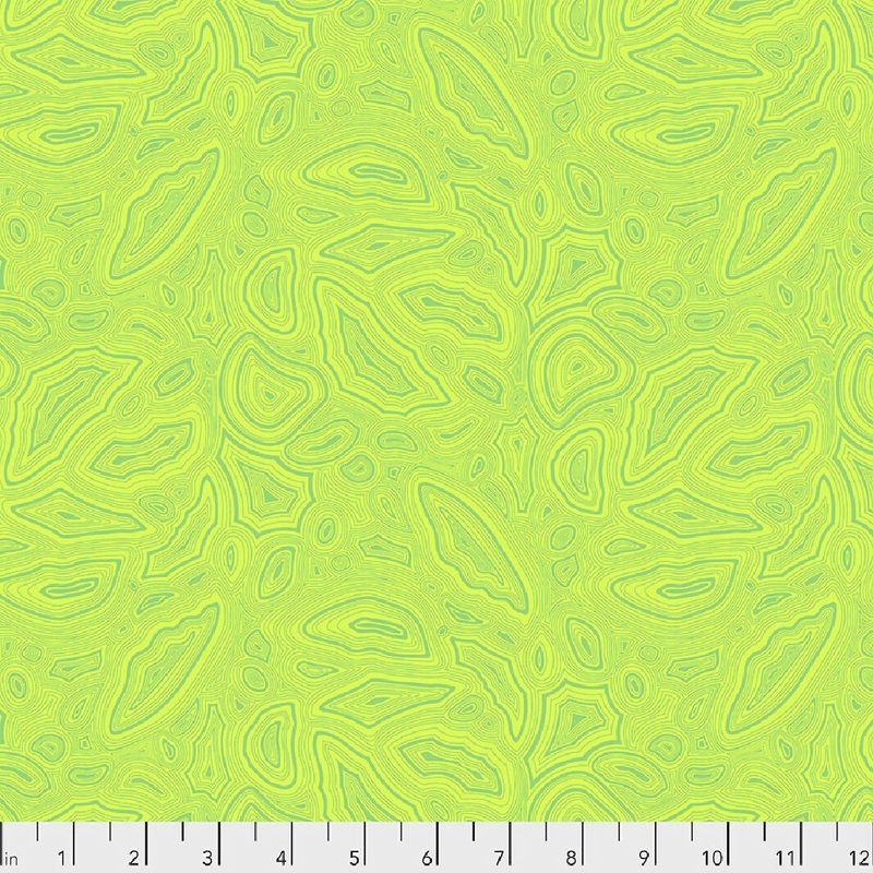 Tula Pink Tulas True Colors - Mineral Peridot: 1 1/8 yd