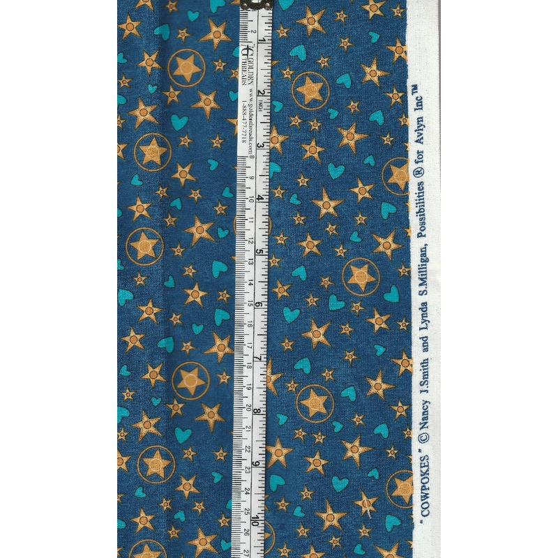 Western Fabric Cowpokes BUNDLE 4 Different patterns