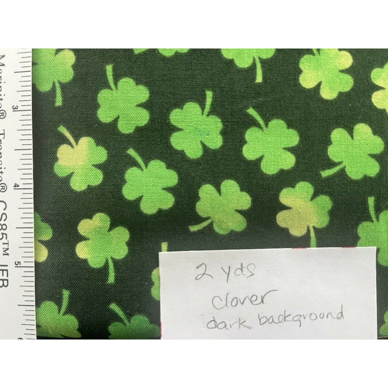 2yds of Green Shamrocks