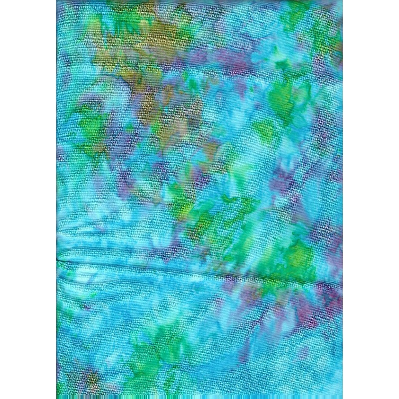 Aurora Mermaid Fastel Colors on Blue Pabric - 1 Yards Cotton