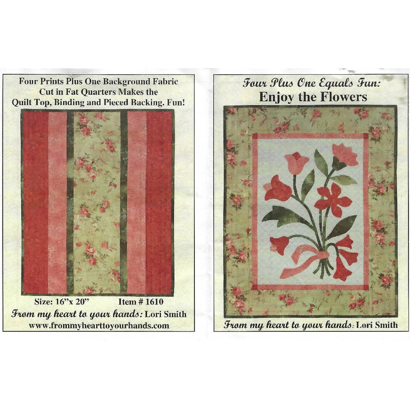 Enjoy the Flowers by Lori Smith - Kith for 16"x20" floral quilt